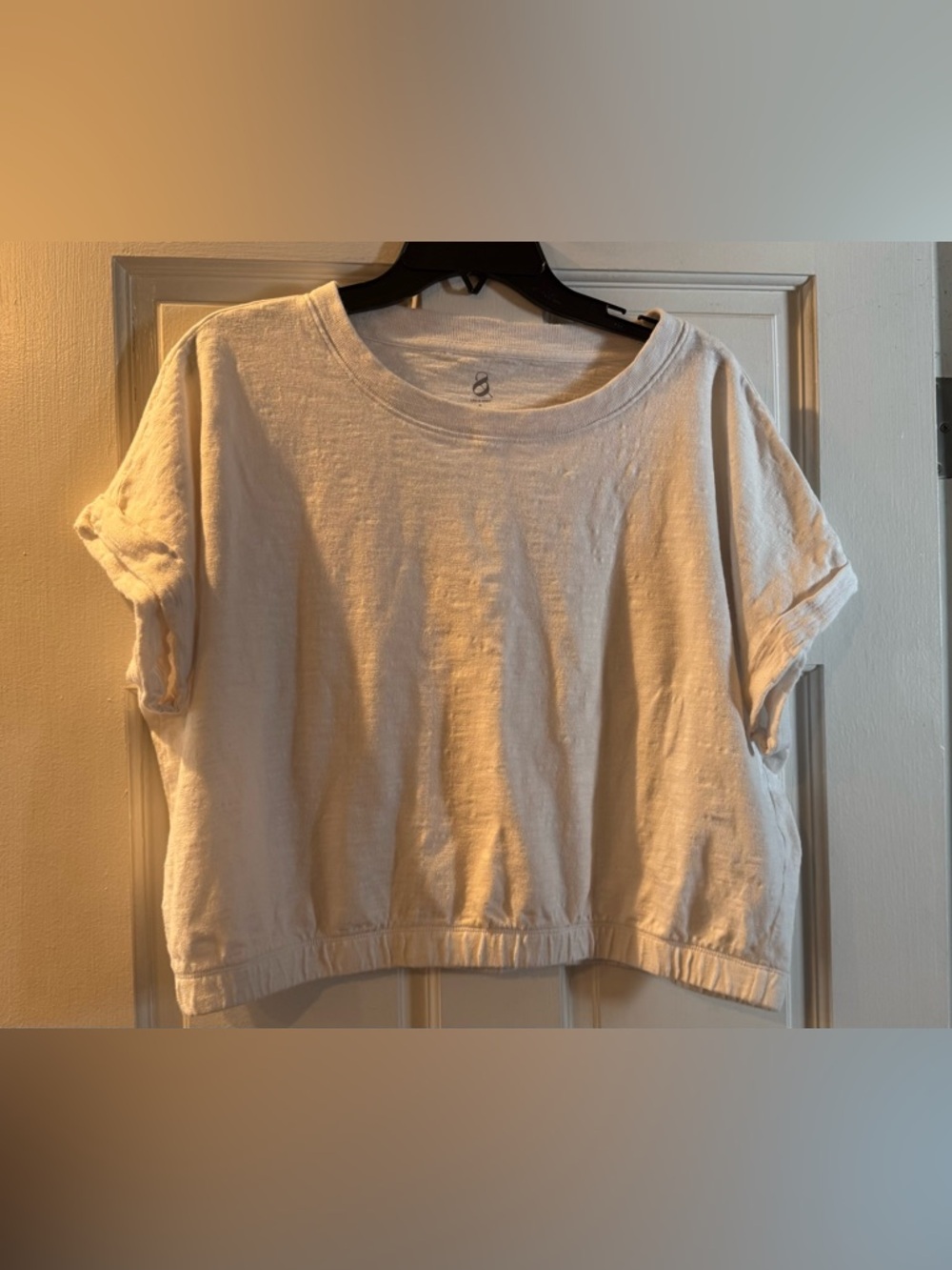 Lou & Grey LOFT Dolman sleeve Gathered Bottom Tee Sz XL